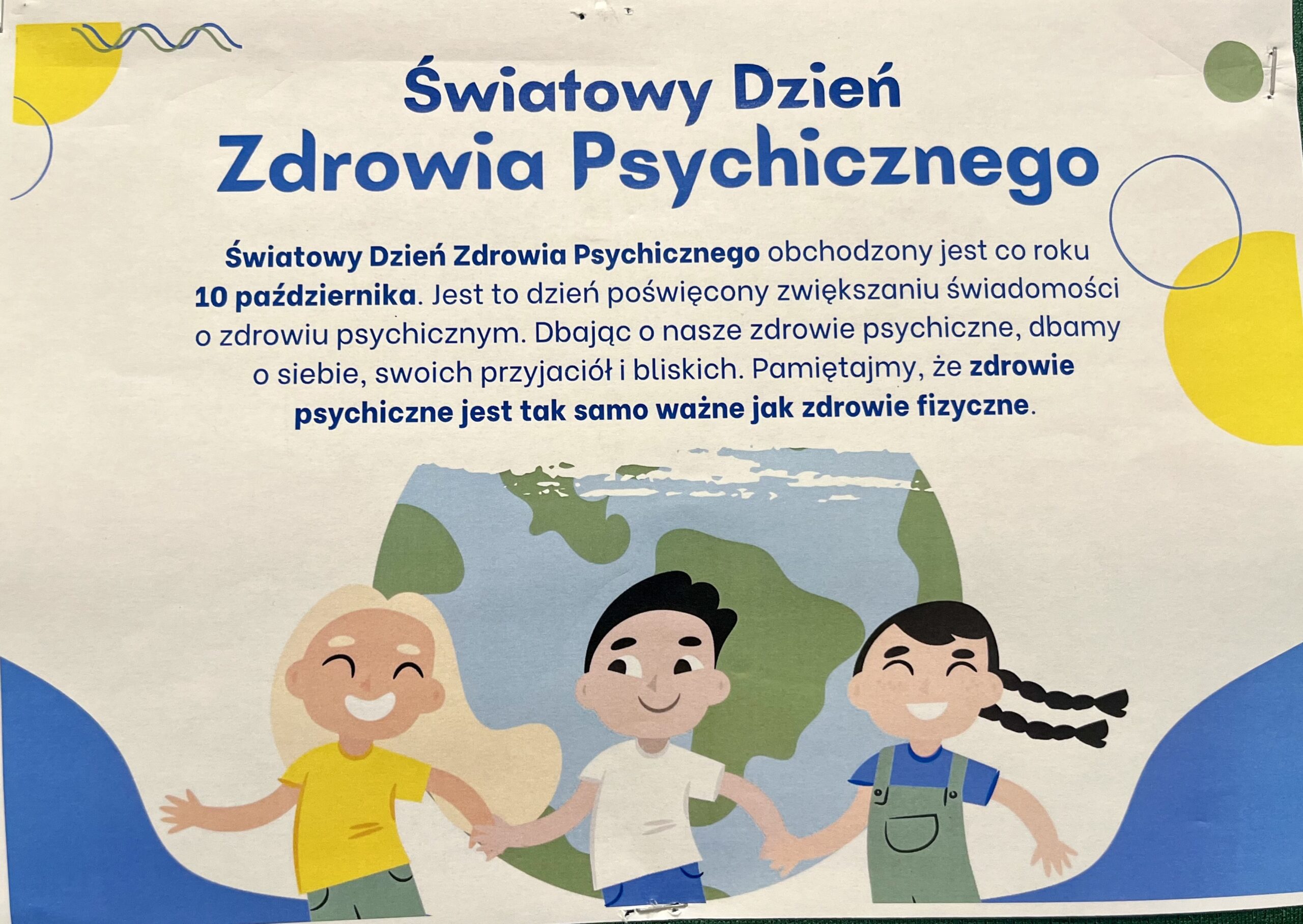 Światowy Dzień Zdrowia Psychicznego