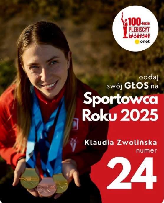 Klaudia Zwolińska – sportowcem roku! Prosimy o głosy!!!