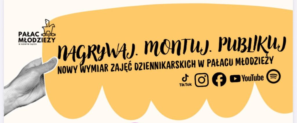 Zajęcia dziennikarskie w Pałacu Młodzieży! Zajęcia dziennikarskie w Pałacu Młodzieży!